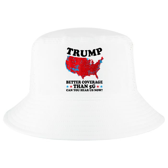 Trump Better Coverage Than 5g Can You Hear Us Now Usa Funny Cool Comfort Performance Bucket Hat