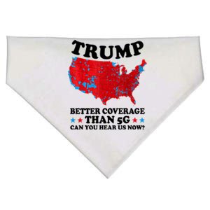 Trump Better Coverage Than 5g Can You Hear Us Now Usa Funny USA-Made Doggie Bandana