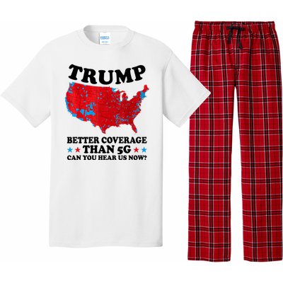 Trump Better Coverage Than 5g Can You Hear Us Now Usa Funny Pajama Set