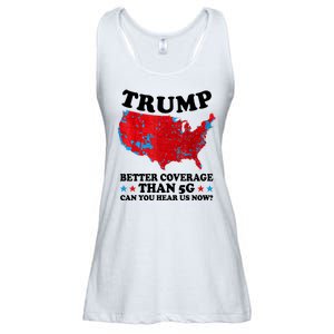 Trump Better Coverage Than 5g Can You Hear Us Now Usa Funny Ladies Essential Flowy Tank