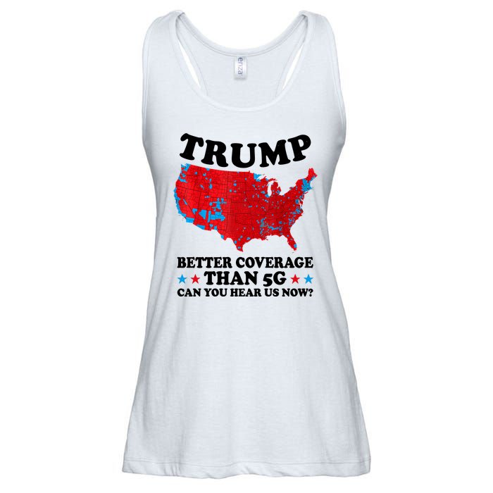 Trump Better Coverage Than 5g Can You Hear Us Now Usa Funny Ladies Essential Flowy Tank