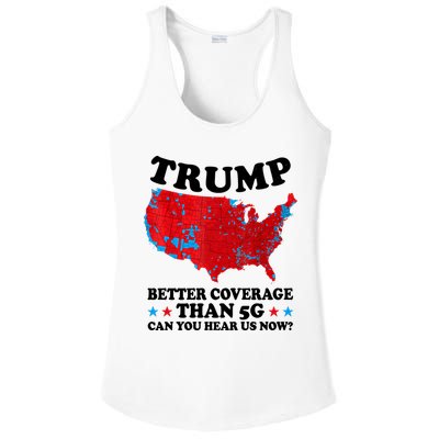 Trump Better Coverage Than 5g Can You Hear Us Now Usa Funny Ladies PosiCharge Competitor Racerback Tank