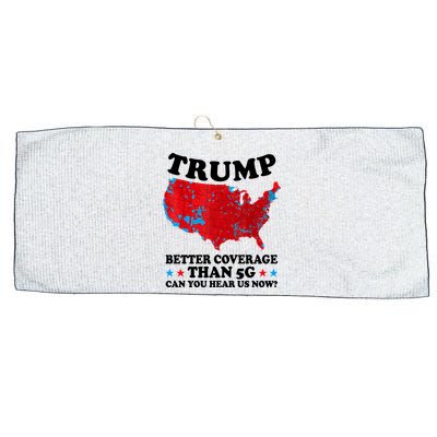 Trump Better Coverage Than 5g Can You Hear Us Now Usa Funny Large Microfiber Waffle Golf Towel