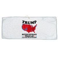 Trump Better Coverage Than 5g Can You Hear Us Now Usa Funny Large Microfiber Waffle Golf Towel