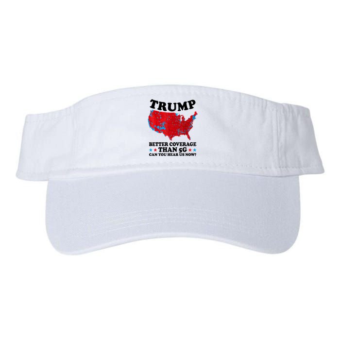 Trump Better Coverage Than 5g Can You Hear Us Now Usa Funny Valucap Bio-Washed Visor