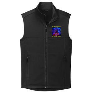 To Be Cringe Is To Be Free Funny Cringey Collective Smooth Fleece Vest