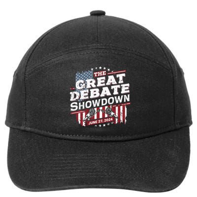 Trump Biden Debate June 27 Presidential Election 2024 7-Panel Snapback Hat