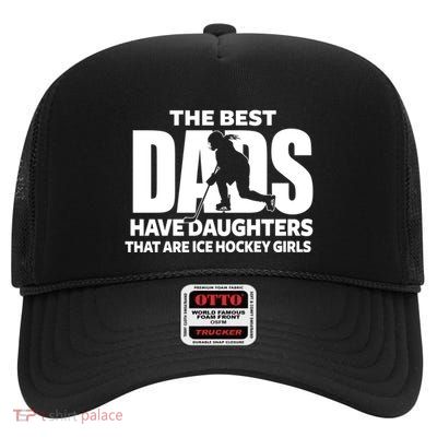 The Best Dads Cute Gift FatherS Day High Crown Mesh Back Trucker Hat