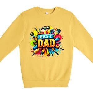 The Best Dad Tools Handyman Premium Crewneck Sweatshirt