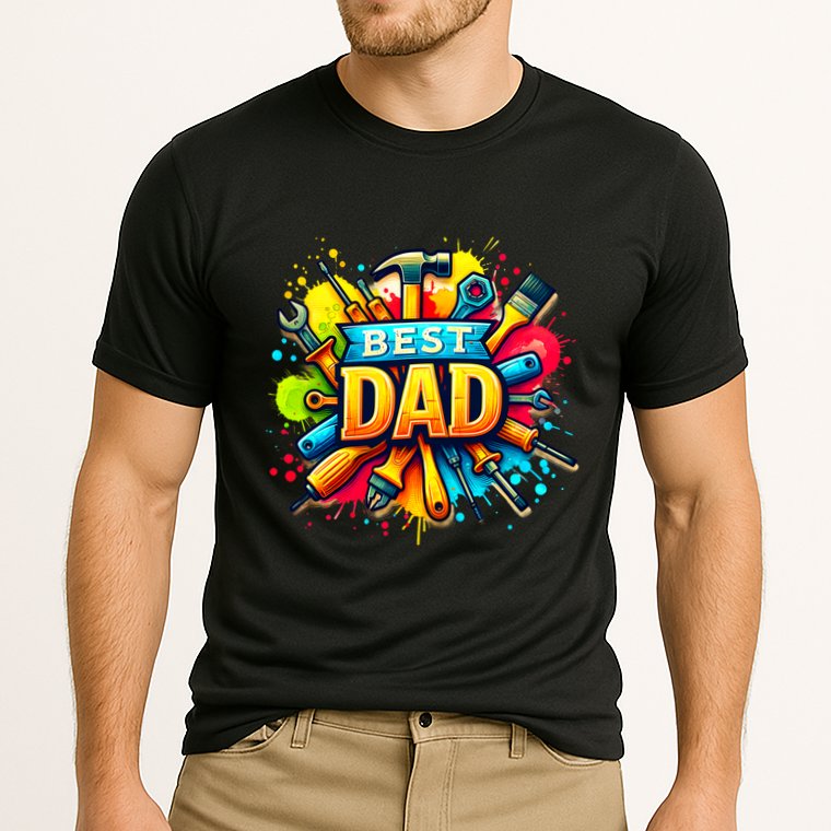The Best Dad Tools Handyman Performance Shirt
