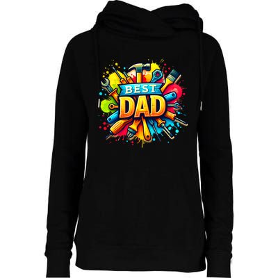 The Best Dad Tools Handyman Womens Funnel Neck Pullover Hood