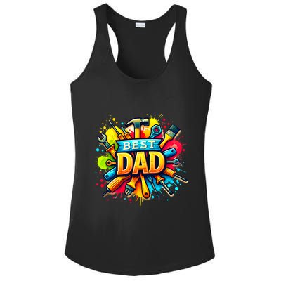 The Best Dad Tools Handyman Ladies PosiCharge Competitor Racerback Tank