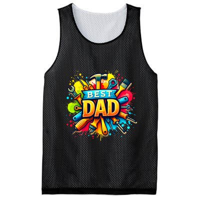 The Best Dad Tools Handyman Mesh Reversible Basketball Jersey Tank