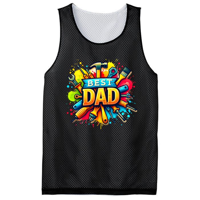 The Best Dad Tools Handyman Mesh Reversible Basketball Jersey Tank