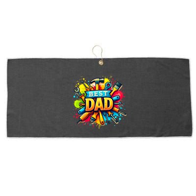 The Best Dad Tools Handyman Large Microfiber Waffle Golf Towel