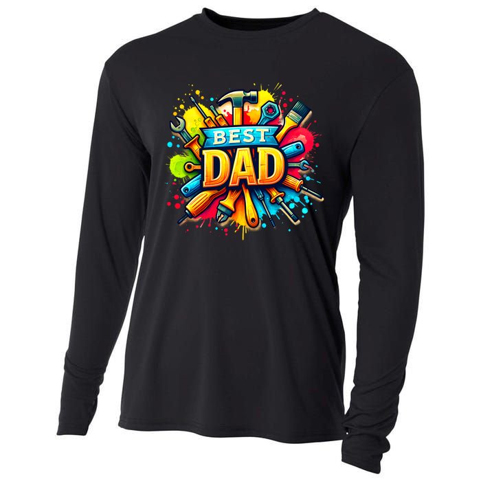 The Best Dad Tools Handyman Cooling Performance Long Sleeve Crew