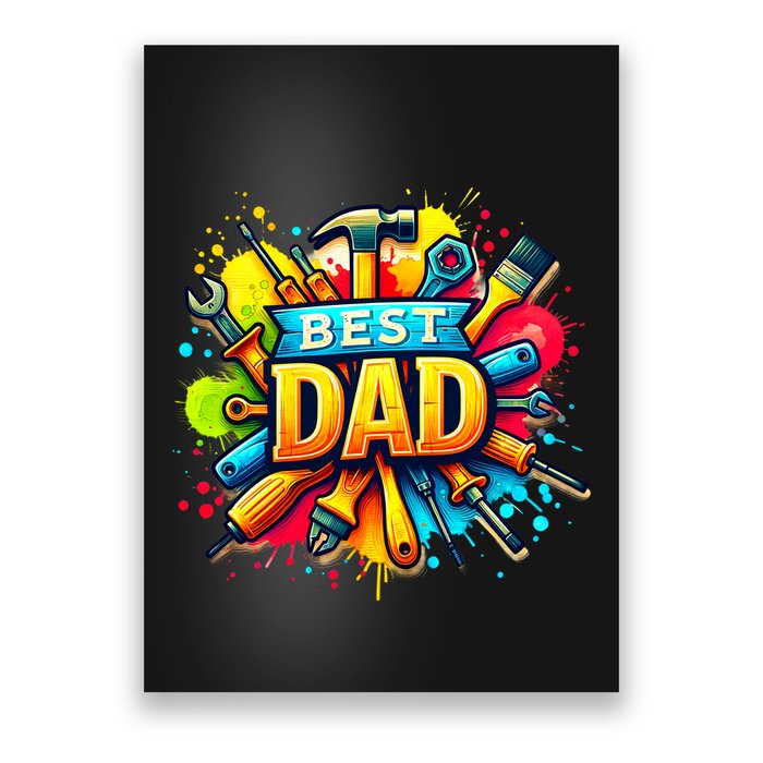 The Best Dad Tools Handyman Poster