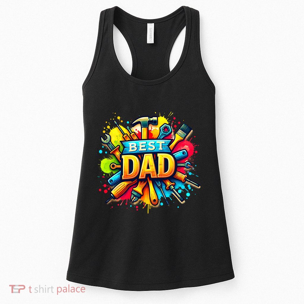 The Best Dad Tools Handyman Womens Tank Top