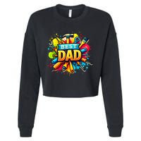 The Best Dad Tools Handyman Cropped Pullover Crew