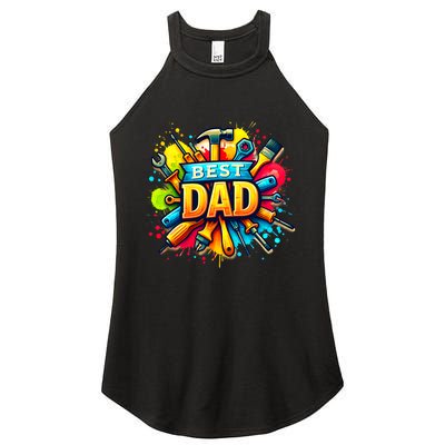 The Best Dad Tools Handyman Women’s Perfect Tri Rocker Tank