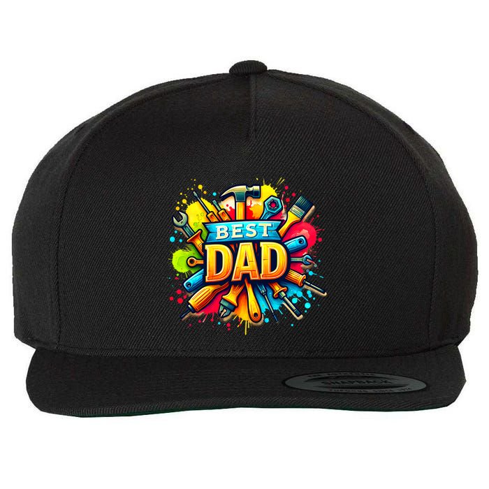 The Best Dad Tools Handyman Wool Snapback Cap