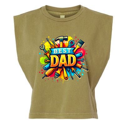 The Best Dad Tools Handyman Garment-Dyed Women's Muscle Tee