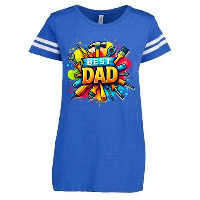 The Best Dad Tools Handyman Enza Ladies Jersey Football T-Shirt