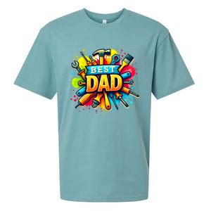 The Best Dad Tools Handyman Sueded Cloud Jersey T-Shirt