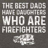 The Best Dads Have Daughters Who Are Firefighters Cotton Canvas Backpack
