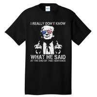 Trump Biden Debate Presidential Debate 2024 Funny Tall T-Shirt