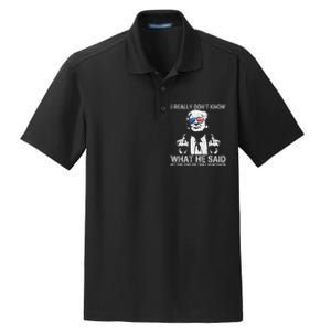 Trump Biden Debate Presidential Debate 2024 Funny Dry Zone Grid Polo