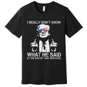 Trump Biden Debate Presidential Debate 2024 Funny Premium T-Shirt