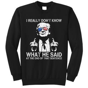 Trump Biden Debate Presidential Debate 2024 Funny Tall Sweatshirt