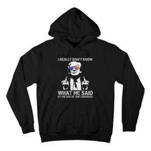 Trump Biden Debate Presidential Debate 2024 Funny Tall Hoodie