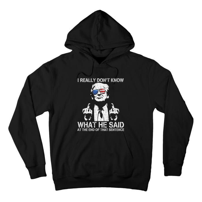 Trump Biden Debate Presidential Debate 2024 Funny Tall Hoodie