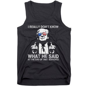 Trump Biden Debate Presidential Debate 2024 Funny Tank Top