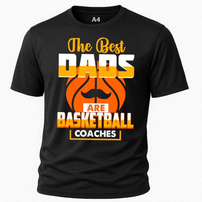 The Best Dad Are Basketball Coaches Player Gift Cooling Performance Crew T-Shirt