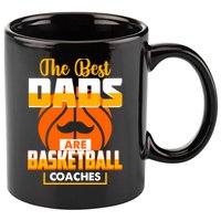 The Best Dad Are Basketball Coaches Player Gift 11oz C Handle Ceramic Mug