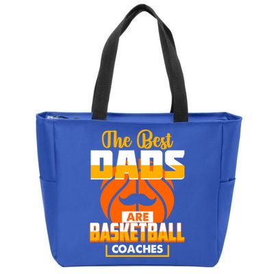The Best Dad Are Basketball Coaches Player Gift Zip Tote Bag