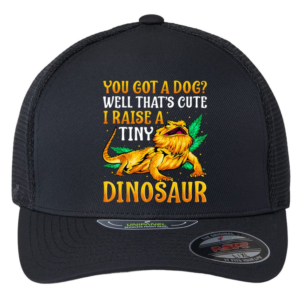 The Bearded Dragon Shirt Pet Reptile Lizard Lover Flexfit Unipanel Trucker Cap