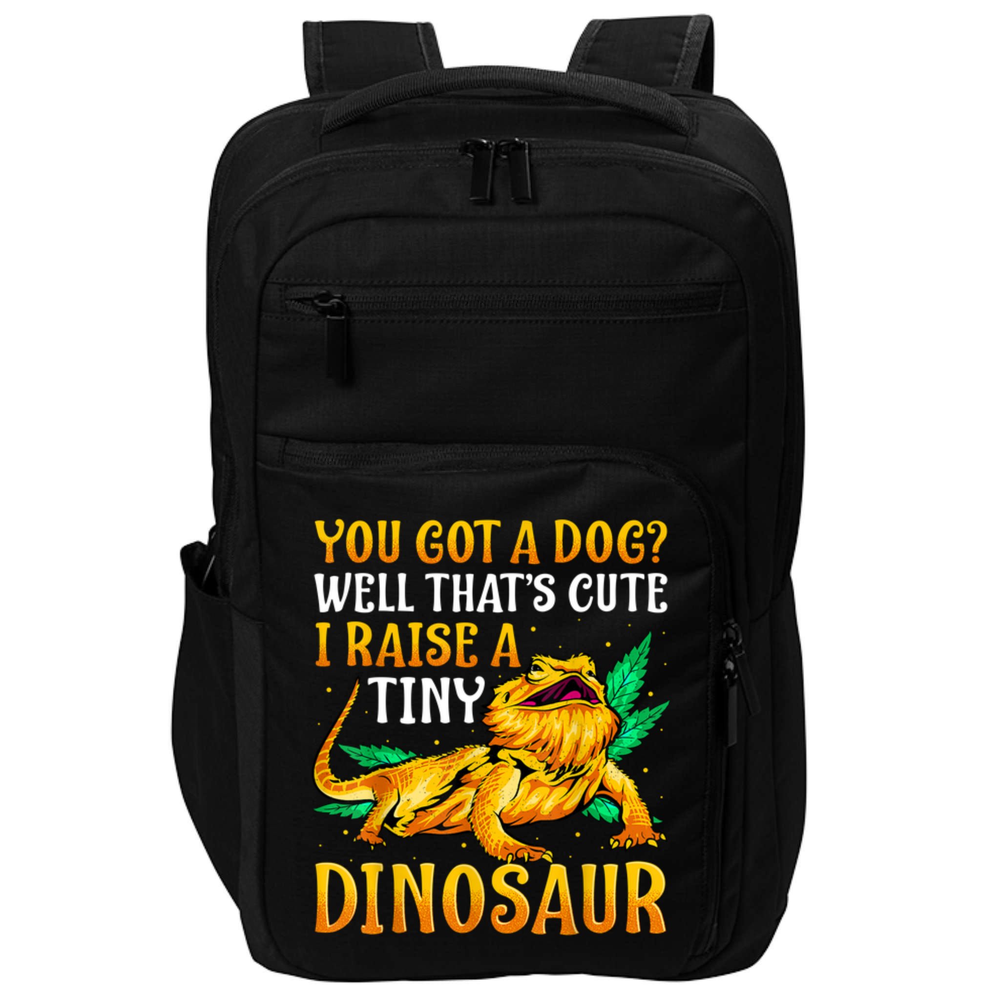The Bearded Dragon Shirt Pet Reptile Lizard Lover Impact Tech Backpack