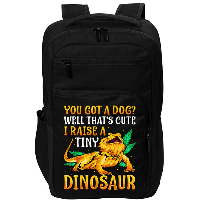 The Bearded Dragon Shirt Pet Reptile Lizard Lover Impact Tech Backpack