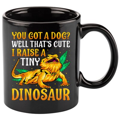 The Bearded Dragon Shirt Pet Reptile Lizard Lover 11oz C Handle Ceramic Mug