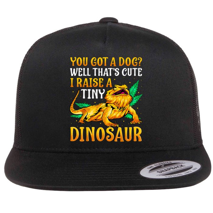 The Bearded Dragon Shirt Pet Reptile Lizard Lover Flat Bill Trucker Hat