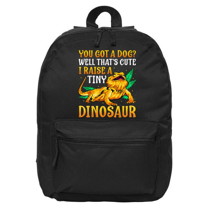 The Bearded Dragon Shirt Pet Reptile Lizard Lover 16 in Basic Backpack