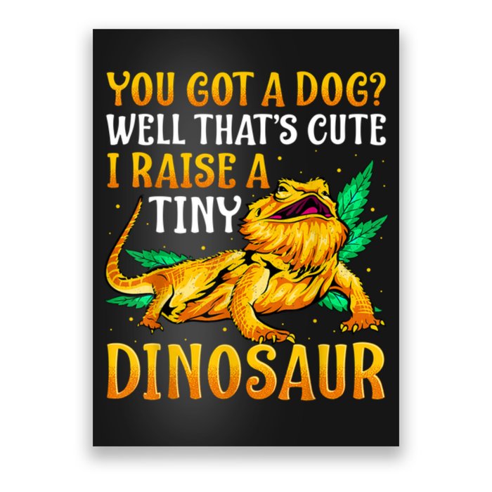 The Bearded Dragon Shirt Pet Reptile Lizard Lover Poster