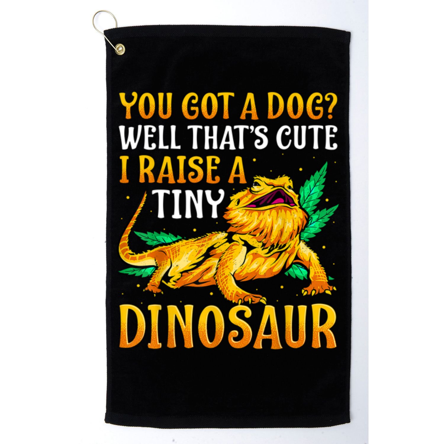 The Bearded Dragon Shirt Pet Reptile Lizard Lover Golf Towel