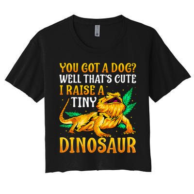 The Bearded Dragon Shirt Pet Reptile Lizard Lover Women's Crop Top Tee