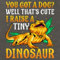 The Bearded Dragon Shirt Pet Reptile Lizard Lover Cotton Canvas Backpack