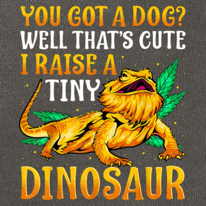 The Bearded Dragon Shirt Pet Reptile Lizard Lover Cotton Canvas Backpack